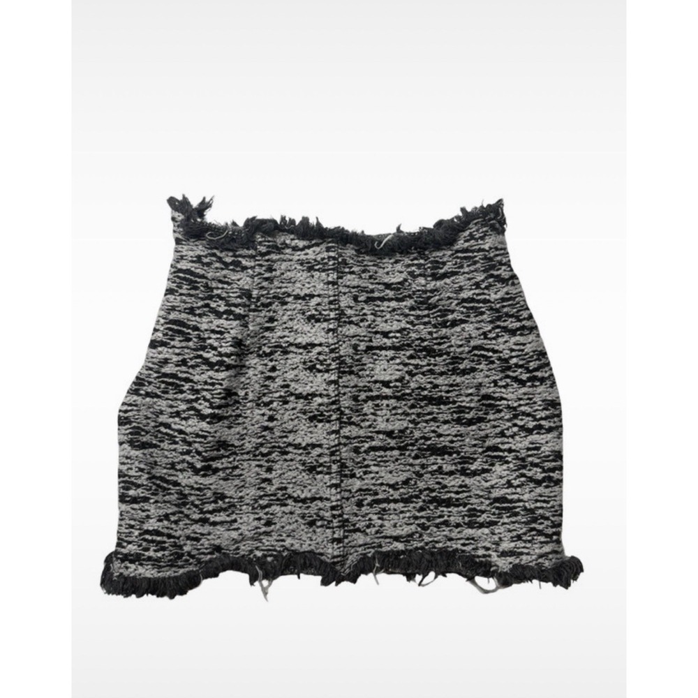 PrettyLittleThing Women's Black Petite Tweed Mini Skirt Size US 0